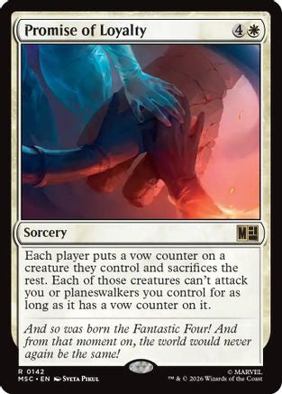 Promise of Loyalty  [Commander: Marvel Super Heroes]