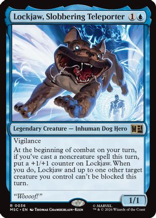 Lockjaw, Slobbering Teleporter (Surge Foil)  [Commander: Marvel Super Heroes] Foil
