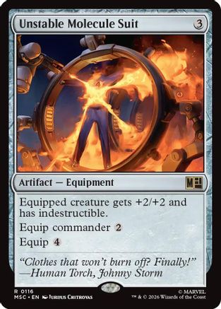 Unstable Molecule Suit (Surge Foil)  [Commander: Marvel Super Heroes] Foil