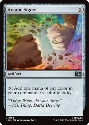 Arcane Signet (0192)  [Commander: Marvel Super Heroes]
