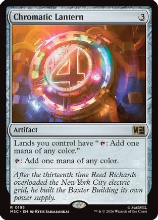 Chromatic Lantern (Surge Foil)  [Commander: Marvel Super Heroes] Foil