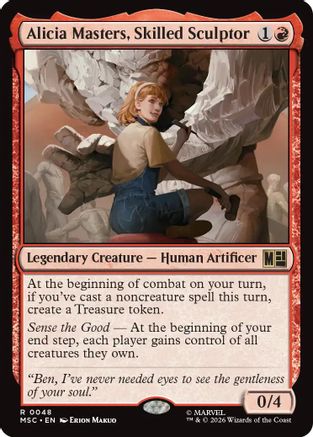 Alicia Masters, Skilled Sculptor  [Commander: Marvel Super Heroes]
