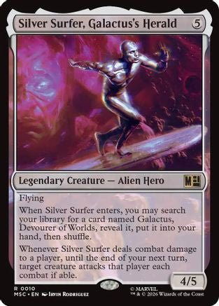 Silver Surfer, Galactus's Herald (Surge Foil)  [Commander: Marvel Super Heroes] Foil