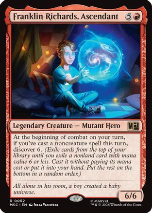 Franklin Richards, Ascendant (Surge Foil)  [Commander: Marvel Super Heroes] Foil