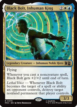 Black Bolt, Inhuman King  [Commander: Marvel Super Heroes]