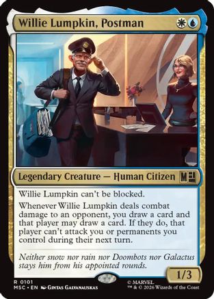 Willie Lumpkin, Postman (Surge Foil)  [Commander: Marvel Super Heroes] Foil