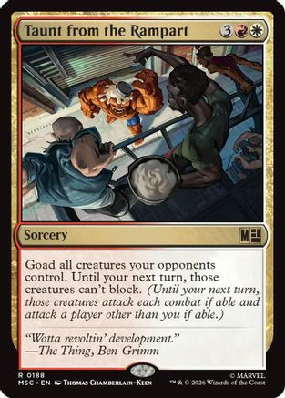 Taunt from the Rampart (Surge Foil)  [Commander: Marvel Super Heroes] Foil