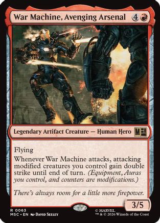 War Machine, Avenging Arsenal (Surge Foil)  [Commander: Marvel Super Heroes] Foil