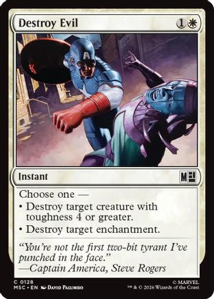 Destroy Evil (Surge Foil)  [Commander: Marvel Super Heroes] Foil