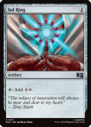 Sol Ring (0211) (Surge Foil)  [Commander: Marvel Super Heroes] Foil