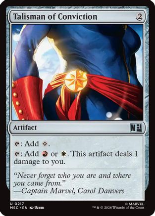 Talisman of Conviction (Surge Foil)  [Commander: Marvel Super Heroes] Foil