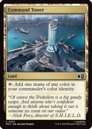 Command Tower (0233) (Surge Foil)  [Commander: Marvel Super Heroes] Foil