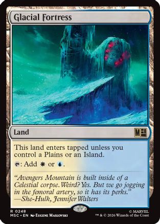Glacial Fortress (Surge Foil)  [Commander: Marvel Super Heroes] Foil