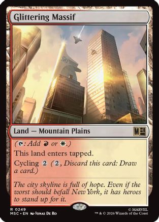Glittering Massif (Surge Foil)  [Commander: Marvel Super Heroes] Foil