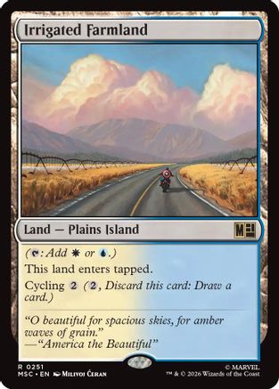 Irrigated Farmland (Surge Foil)  [Commander: Marvel Super Heroes] Foil