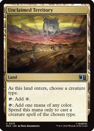 Unclaimed Territory (Surge Foil)  [Commander: Marvel Super Heroes] Foil