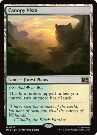 Canopy Vista (Surge Foil)  [Commander: Marvel Super Heroes] Foil
