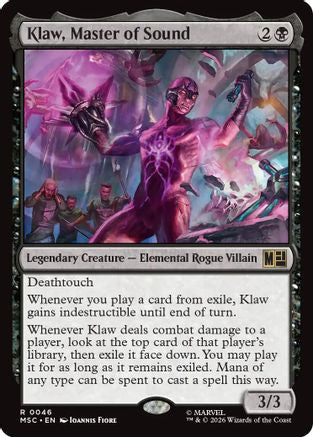 Klaw, Master of Sound (Surge Foil)  [Commander: Marvel Super Heroes] Foil