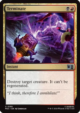 Terminate (Surge Foil)  [Commander: Marvel Super Heroes] Foil