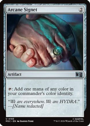 Arcane Signet (0193) (Surge Foil)  [Commander: Marvel Super Heroes] Foil