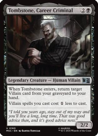 Tombstone, Career Criminal (0160)  [Commander: Marvel Super Heroes]