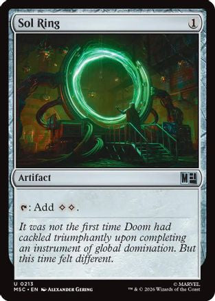 Sol Ring (0213) (Surge Foil)  [Commander: Marvel Super Heroes] Foil