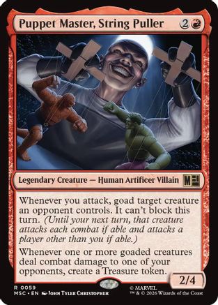 Puppet Master, String Puller (Surge Foil)  [Commander: Marvel Super Heroes] Foil