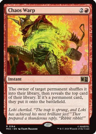 Chaos Warp (Surge Foil)  [Commander: Marvel Super Heroes] Foil