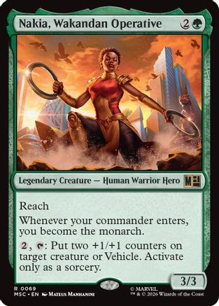 Nakia, Wakandan Operative  [Commander: Marvel Super Heroes]