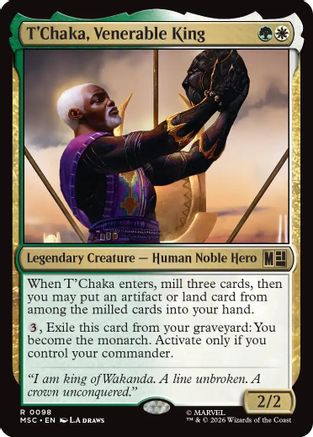 T'Chaka, Venerable King  [Commander: Marvel Super Heroes]