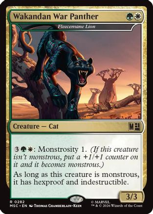 Wakandan War Panther - Fleecemane Lion  [Commander: Marvel Super Heroes]