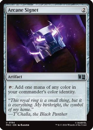 Arcane Signet  [Commander: Marvel Super Heroes]