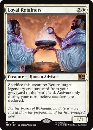 Loyal Retainers (Surge Foil)  [Commander: Marvel Super Heroes] Foil
