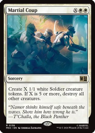 Martial Coup (Surge Foil)  [Commander: Marvel Super Heroes] Foil