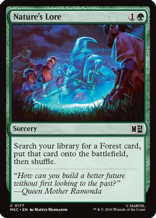Nature's Lore (Surge Foil)  [Commander: Marvel Super Heroes] Foil
