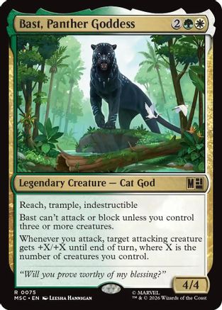 Bast, Panther Goddess (Surge Foil)  [Commander: Marvel Super Heroes] Foil
