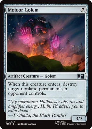 Meteor Golem (Surge Foil)  [Commander: Marvel Super Heroes] Foil
