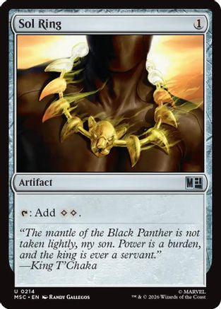 Sol Ring (0214) (Surge Foil)  [Commander: Marvel Super Heroes] Foil