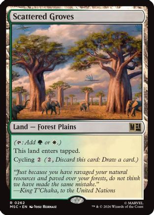 Scattered Groves (Surge Foil)  [Commander: Marvel Super Heroes] Foil