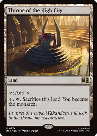 Throne of the High City (Surge Foil)  [Commander: Marvel Super Heroes] Foil