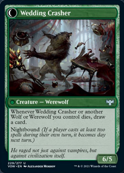 Wolfkin Outcast // Wedding Crasher [Innistrad: Crimson Vow] Foil