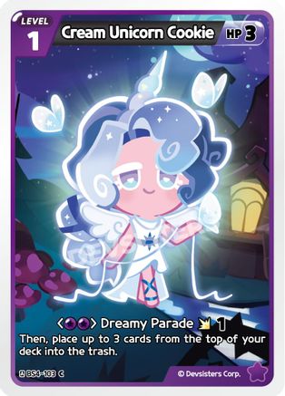Cream Unicorn Cookie