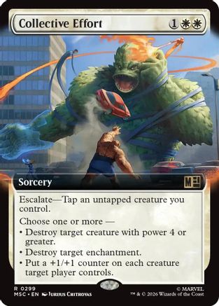 Collective Effort (Extended Art)  [Commander: Marvel Super Heroes] Foil