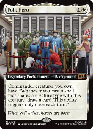 Folk Hero (Extended Art)  [Commander: Marvel Super Heroes]