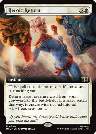 Heroic Return (Extended Art)  [Commander: Marvel Super Heroes] Foil