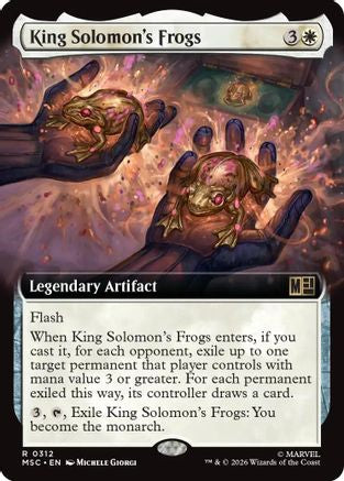 King Solomon's Frogs (Extended Art)  [Commander: Marvel Super Heroes] Foil
