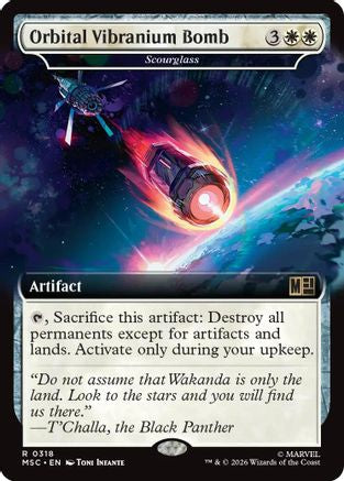Orbital Vibranium Bomb - Scourglass (Extended Art)  [Commander: Marvel Super Heroes] Foil