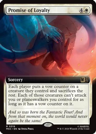 Promise of Loyalty (Extended Art)  [Commander: Marvel Super Heroes]