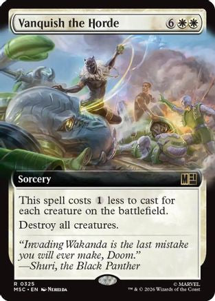 Vanquish the Horde (Extended Art)  [Commander: Marvel Super Heroes] Foil