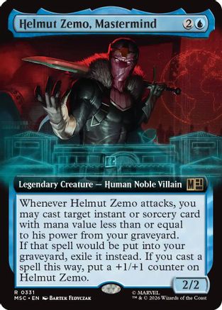 Helmut Zemo, Mastermind (Extended Art)  [Commander: Marvel Super Heroes] Foil